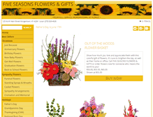 Tablet Screenshot of fiveseasonsflowers.com